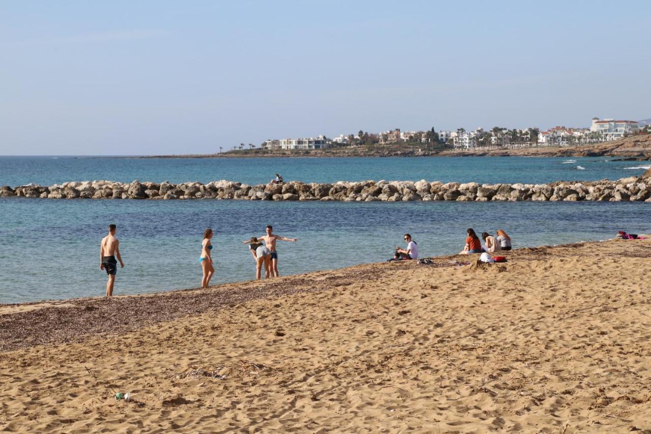 Cyking 2 Bed Apartment With Pool & 10 Min To Beach Paphos Exteriör bild